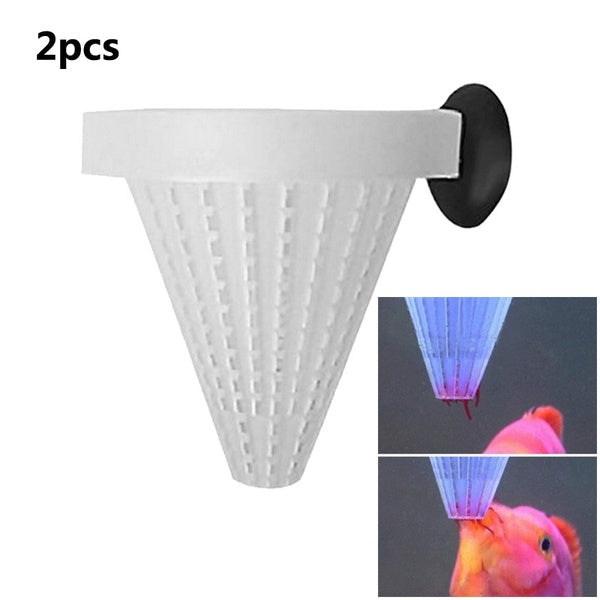 2 pièces cône ver mangeoire Aquarium poisson nourriture ver vivant ver de sang cône alimentation saumure crevettes alimentation mangeoire fournitures