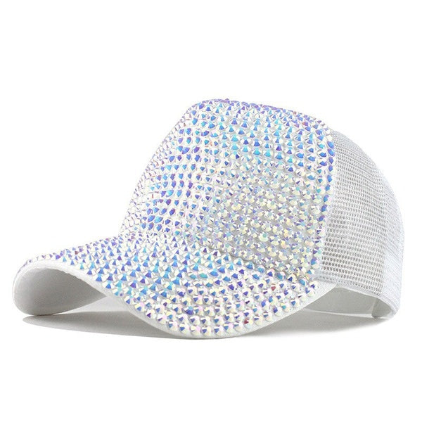 Nouvelles casquettes de baseball brillantes à paillettes scintillantes pour femmes chapeau strass dame fille casquette 8 couleurs casquette snapback