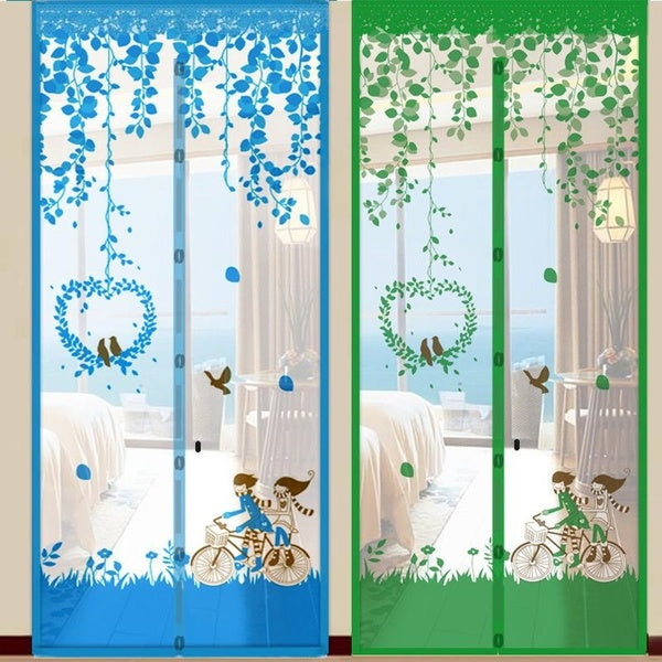 Magnetic Mesh Screen Door Curtain 39.3x82.67inch - Pet-Friendly, Anti-Mosquito, Easy Install For Home & Office