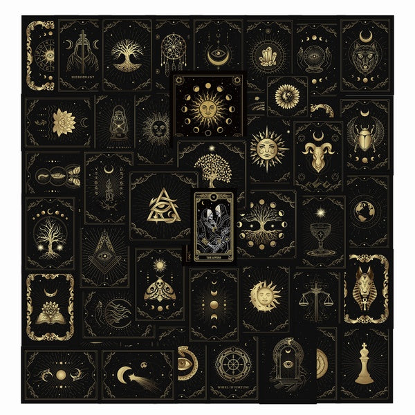 10-50pcs Bright and non-repetitive New Moon stickers Triple Moon Goddess Graffiti Stickers for DIY Luggage Laptop Skateboard Motorcycle Bicycle Stick