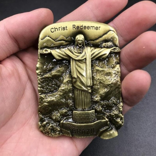 Creative Handmade 3D Jesus Christ Statue Refrigerator Magnet Commemorative Collectible