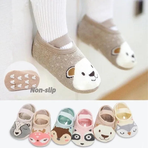 New Cute Baby Toddler Cartoon Non-slip Cotton Soft and Comfortable Toddler Floor Socks