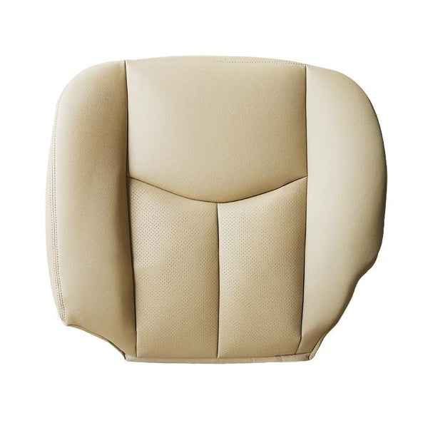 1pc Car Seat Cover Front Driver Seat Bottom Cover Side Cover PU Leather Tan for Cadillac for Escalade (for ESV for EXT for 2WD for 4X4 for AWD) 2003-