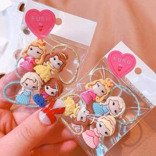 Girls Cartoon Hair Accessories Princess Hair bands Hair rope Hair ring Children Head wear Party Gifts Matron Inn