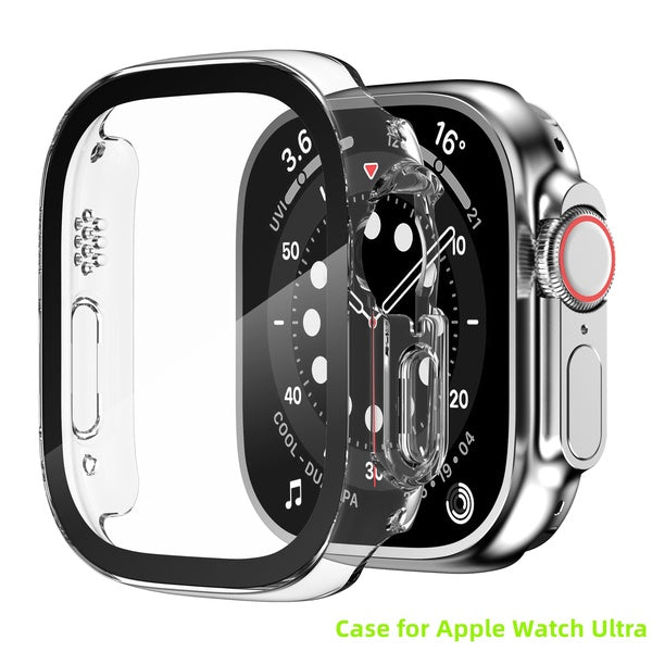 Glass+case For Apple Watch series Ultra 49mm 49 mm smartwatch PC Screen Protector Bumper Tempered Accessories iwatch Ultra cover