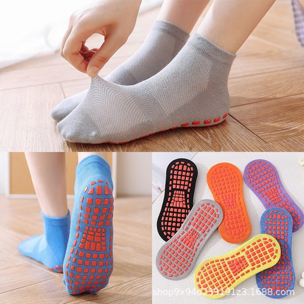 Chaussettes de trampoline avec maille fine en été chaussettes de yoga en coton respirant pour hommes et femmes chaussettes pour enfants chaussettes a