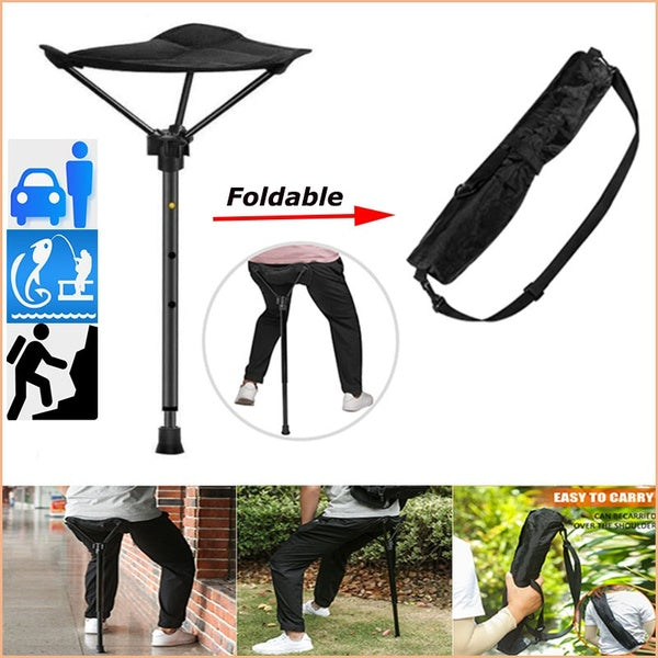 NOUVEAU Tabouret Pliant Télescopique Réglable Portable Chaise Haute Chaise Haute Slacker Chaise pour Camping En Plein Air Marche Chasse Randonnée Pêc