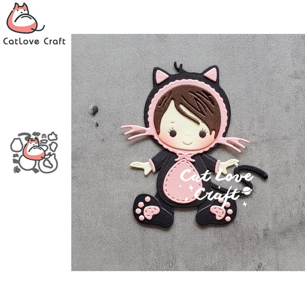 Catlove Cat Baby Animal Metal Cutting Dies Scrapbooking Mold Stencil Die Cuts Card Making DIY Craft Embossing New Dies For 2020