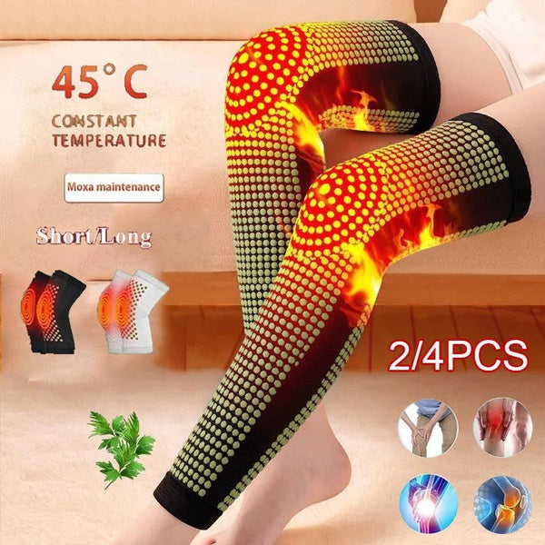 2023 NEW!! Short-Long Style Self Heating Support Knee Pad Knee Brace Warm for Arthritis Joint Pain Relief Injury Recovery Belt Knee Leg Warmer(2-4pcs