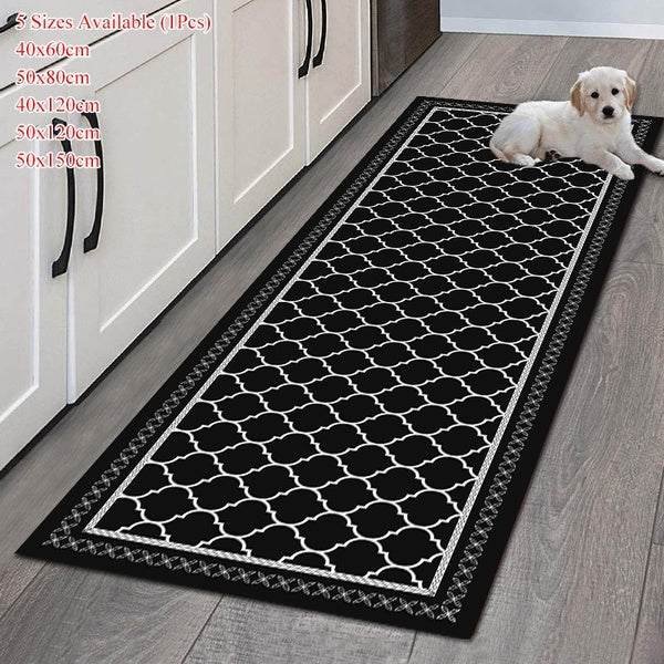 Moroccan Kitchen Rug,Runner Rug Kitchen Mat Non-Slip Rugs for Kitchen Floor Entryway Hallway Floor Mat Door Mat 5 Sizes Available (1Pcs) 40x60cm-50x8