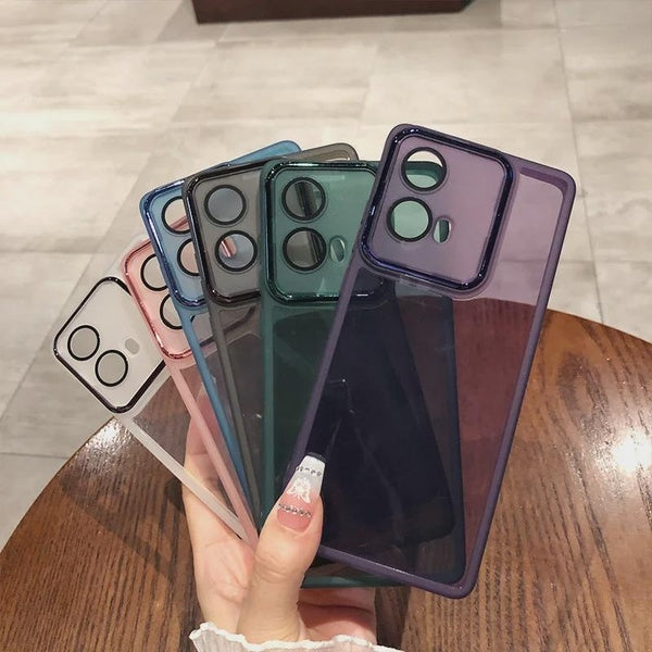 Pour Motorola Edge 50 Fusion 50 Pro 40 Neo S50 Neo Coque Transparente Placage Souple Silicone Housse pour Motorola Moto G04 G14 G24 G32 G34 G54 G64 G