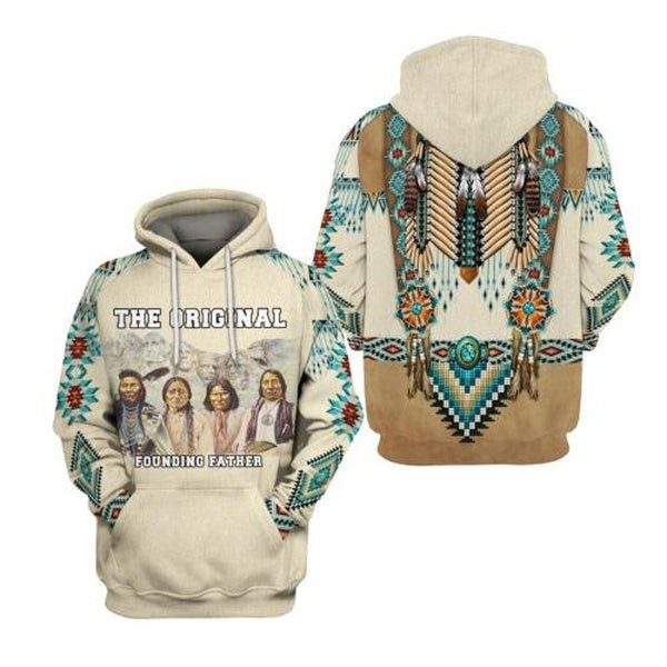 The Original Founding Father American Native Prides 3D HOODIE