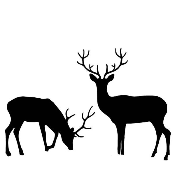 16.9cm*11.6cm Deer Decoration Car Sticker Accessories Vinyl Car Decal Waterproof Car Styling