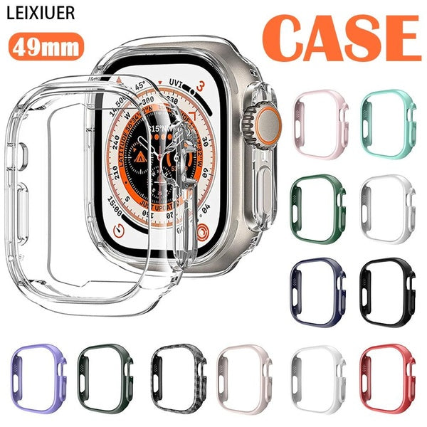 LEIXIUER PC Case without Film for Apple Watch Ultra 2-Ultra 49mm, Screen Protector Protective Cover Full Bumper Accessories for Iwatch Ultra 2( 1 PCS