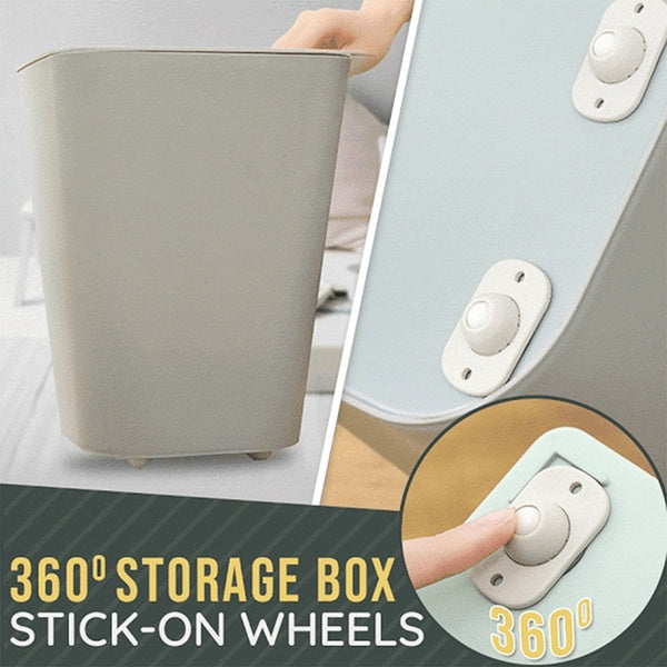 360 Durable Storage Box Fixed Wheel Can Be Pasted With Universal Pulley Rack Roller Household Rolling Tool For Home Decor