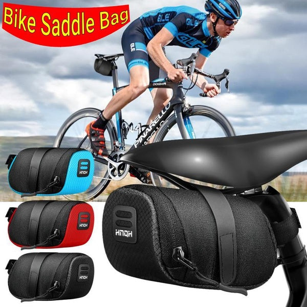 Nylon Bicycle Saddle Bag Waterproof Mountain Bike Saddle Storage Seat Rear Tool Pouch Bag Saddle Outdoor Cycling MTB Accessories