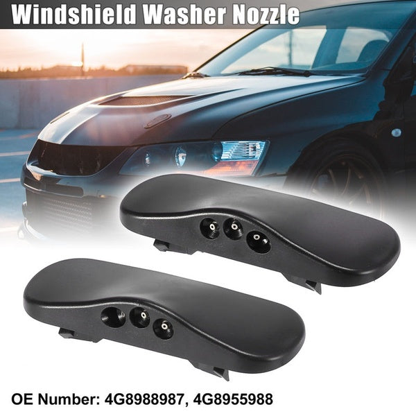 Pair Windshield Washer Nozzles Spray Jet Left Right 4G8988987 4G8955988 with Heated for Audi TT A3 Q5 A7 A5 Q7 A6