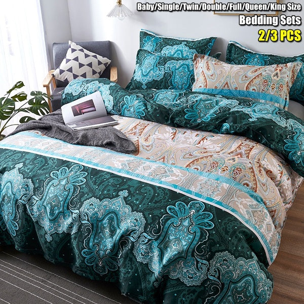 Bohemian Bedding Sets Quilt Cover Indian Comforter Cover Bedding Bedclothes Boho Duvet Cover Set Pillowcase Baby-Single-Twin-Double-Full-Queen-King S