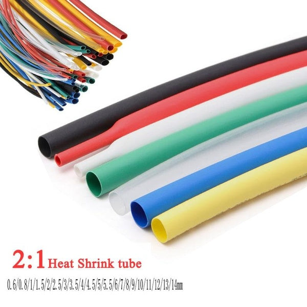 Tube thermorétractable 2:1 de 5-10 mètres de diamètre 0,6-0,8-1-1,5-2-2,5-3-3,5-4-4,5-5-5,5-6-7-8-9-10-11-12-13-14-15 mm