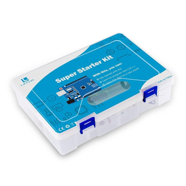 LAFVIN 1Set Super Starter Learning kit Breadboard kit for Arduino UNO R3, LCD1602, SG90 Servo, Ultrasonic