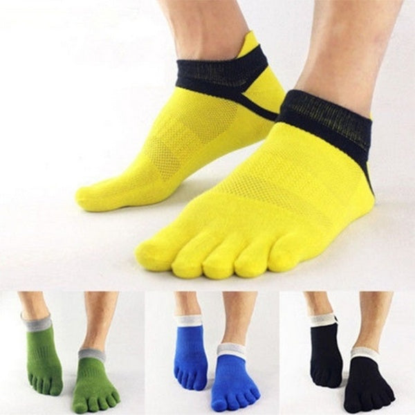 1 Pair Men's Socks Five Finger Sock New Men Mesh Sports Running Five Finger Toe Socks Comfortable Sports Breathable Socks