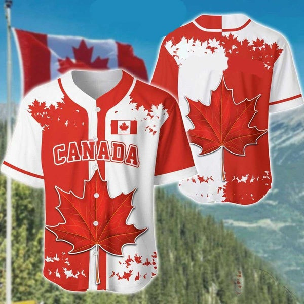 Canada Baseball Jersey Shirt For Men Women Funny Shirt