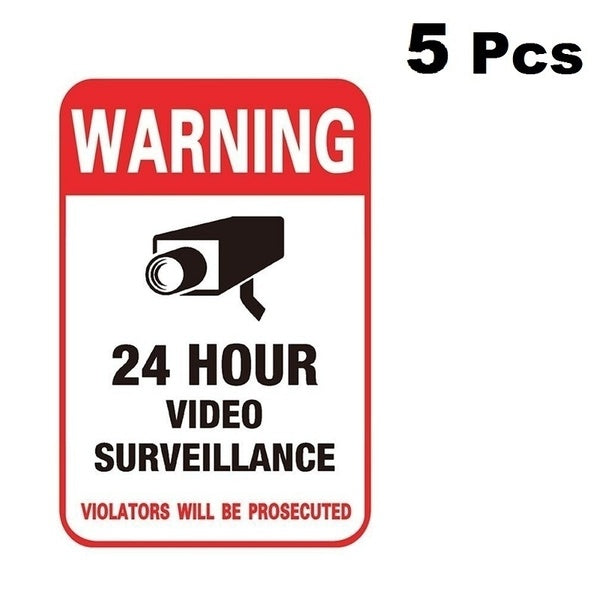 High-quality Surveillance Security Camera Video Sticker Warning Decal Sign Stickers