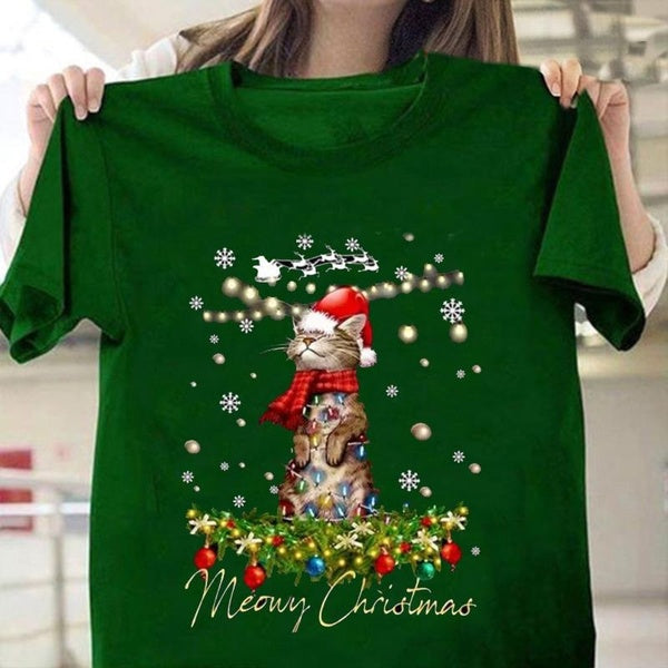 Women's Funny Christmas T Shirt, Merry Christmas T-shirts, Wine Lover Shirt,Christmas Shirts for Women, Christmas Tee, Christmas TShirt, Shirts For C