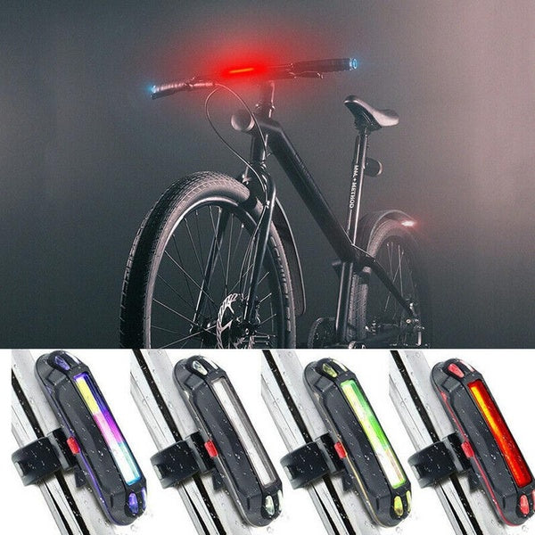 6 modes Super Bright Bike Tail Light LED USB Rechargeable Bicycle Safety Set de feux d'avertissement arrière