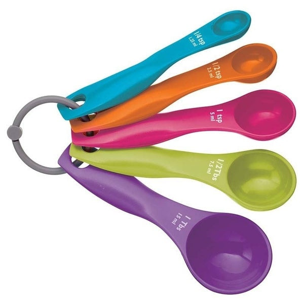 5Pcs-lot Fashion Kitchen Colourworks Measuring Spoons Spoon Cup Baking Utensil Set