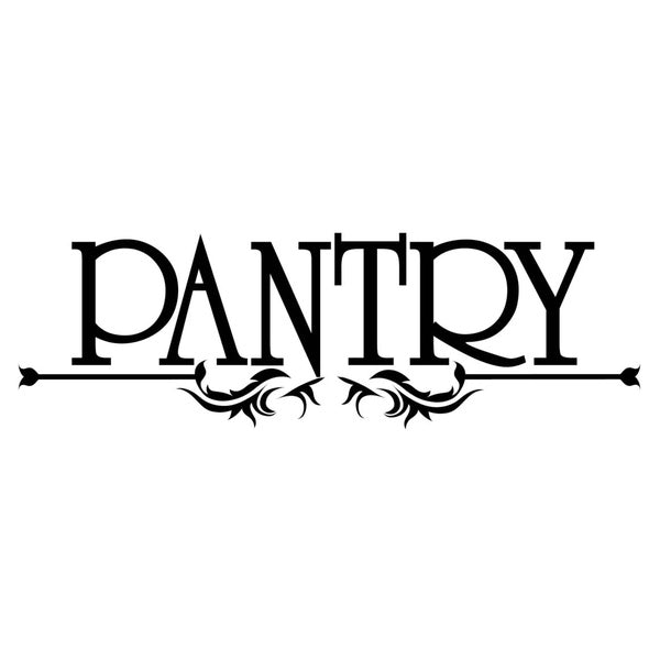 Pantry Decal, vinyl wall lettering, Pantry door decal, wall decal, kitchen decal, door decal, kitchen decor, wall sticker