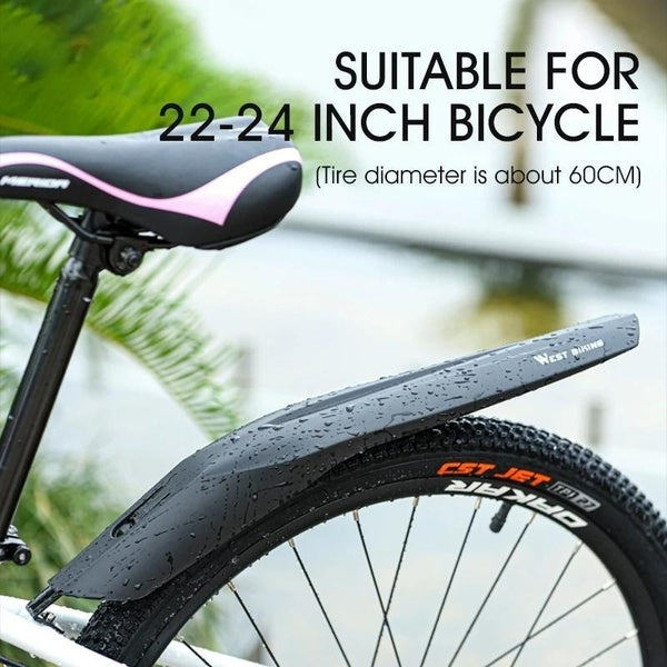 22-24 inch 2pcs Bike Mudguard Set MTB Bicycle Front Rear Fender Cycling Wheel Wings Mud Guard Mountain Bike Fender