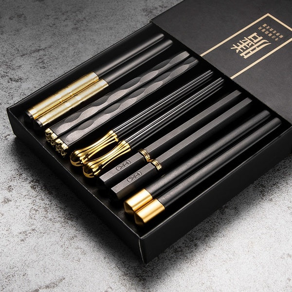 High temperature resistant household one person one chopstick meal sharing alloy Chopsticks Chinese and Japanese chopsticks