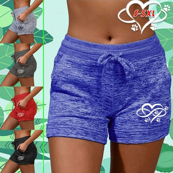 New Shorts for Women Summer Bottoming Quick-drying Shorts Yoga Pants Casual Sports High Waist Drawstring Stretch Shorts Fitness Shorts Women's Outdoo