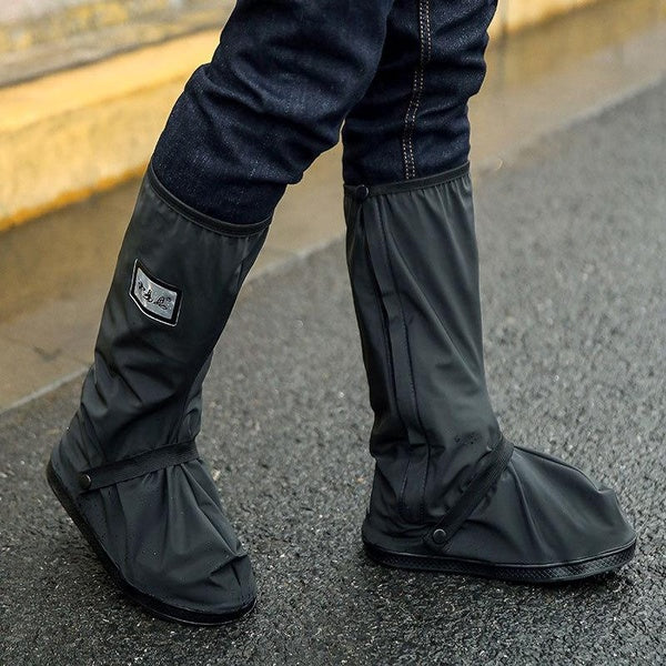 Waterproof Shoe Covers, Outdoor and Heavy Duty Black and High Tube Customization.