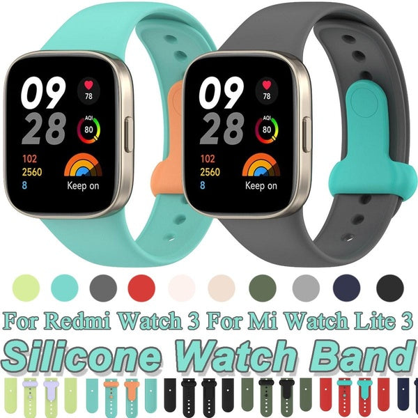 Silicone Strap For XiaoMi Redmi Watch 3 Accessories Replacement Wristband Soft Sport Belt Bracelet for Mi Watch Lite 3 Band for Mi Redmi Watch 3 Matron Inn