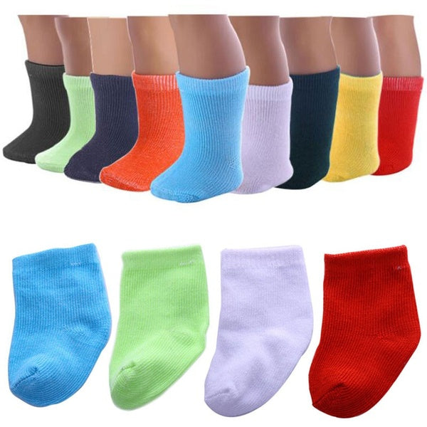 Doll Socks 18 Inch Doll Accessorie Doll Clothes Fit 43 Cm Baby Doll Sock Dolls for Girls Children Best Birthday Gift