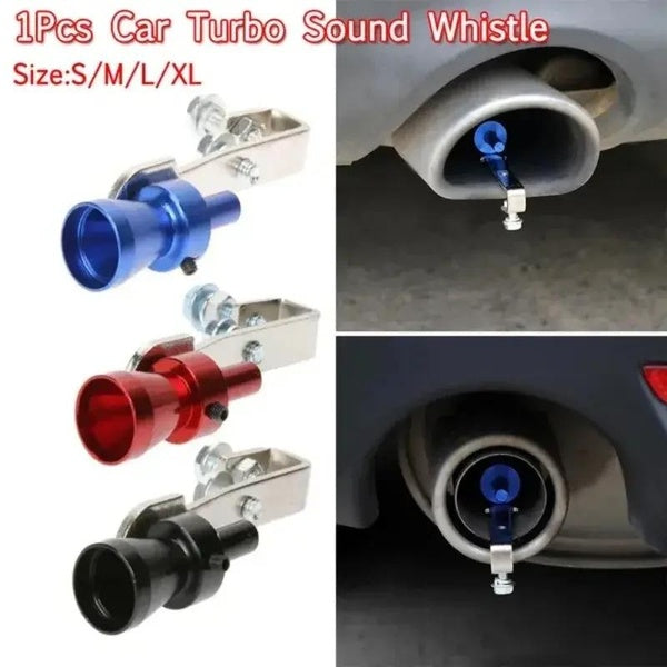 Universal Turbo Sound Simulator Whistle Car Exhaust Pipe Whistle Vehicle Sound Muffler S-M-L-Xl Motor Modified Tail Throat Whist