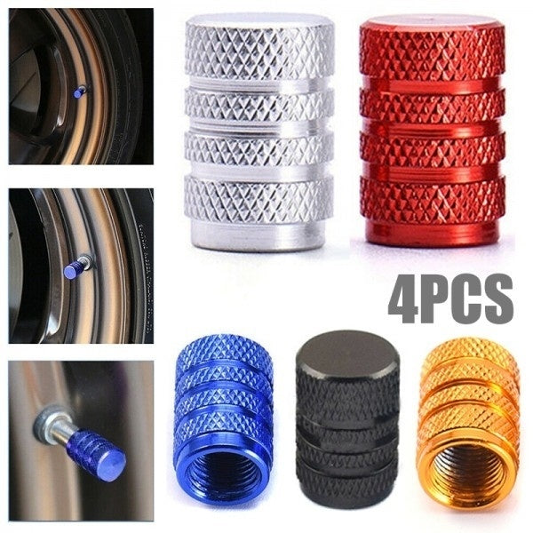 Fashion Tire Stem Valve Caps Aluminium Car Dustproof Caps Tire Wheel Stem Air Valve Caps