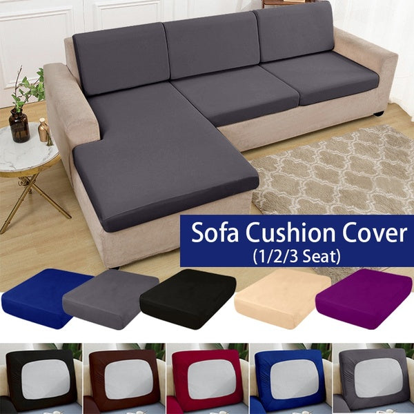 1-2-3 Seat High Stretch Seat Cushion Cover Sofa Cushion Furniture Protector fot Sofa Seat Sofa Slipcover Sofa Cover Soft Flexibility with Elastic Bot