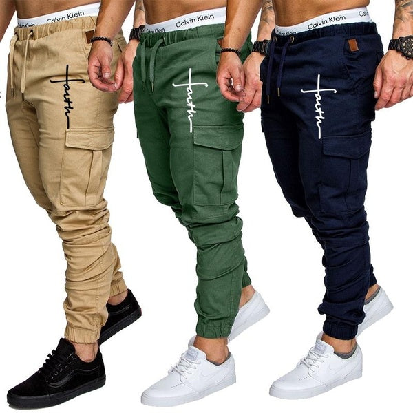 Jesus Printed Men's Sport Joggers Hip Hop Jogging Fitness Pant Casual Pant Trousers Sweatpants