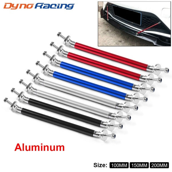 2pcs Universal Aluminum Front Rear Bumper Protector Splitter Rod Support Adjustable 100MM 150MM 200MM