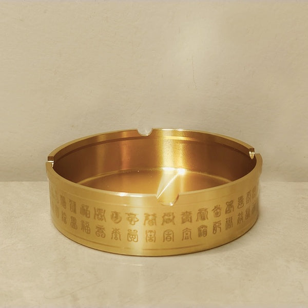 Brass Treasure Pot Base Fortune Ashtray Office Arrangement Metal Crafts Modern Round, Living Room or Desk Decoration