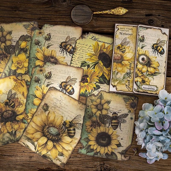 30Pcs-Pack Lost Garden Series Decoration Material Paper Perfect for Journal DIY Scrapbooking Crafts Supplies