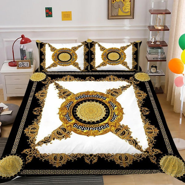 Gold Sun Duvet Cover Set,Boho Exotic Style Golden Bedding Set For Adult Women Comforter Cover Set