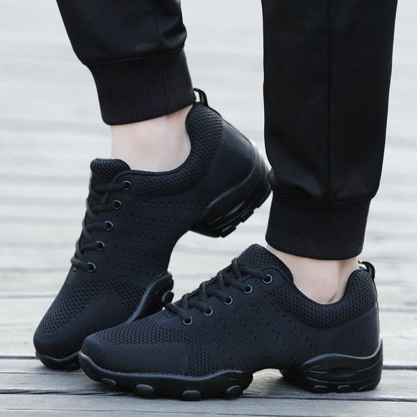 Dance Shoes Male Adult Dance Shoes Soft Bottom Breathable Mesh Square Dance Shoes Group Aerobics Shoes Sports Fitness Shoes