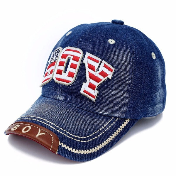 Enfants garçons casquette de baseball denim été enfant en bas âge enfants casquettes de soleil réglables