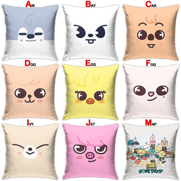 SKZ SKZOO Stray Kids Fashion Pattern Cushion Cover Throw Pillow Case Cover
