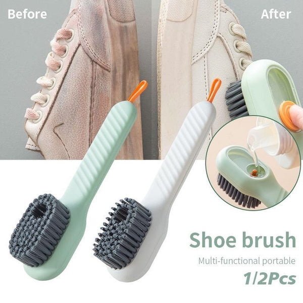 Multifunction Cleaning Brush Automatic Liquid Discharge Deep Cleaning Shoe Brush Soft Bristles Household Laundry Cleaning Tool