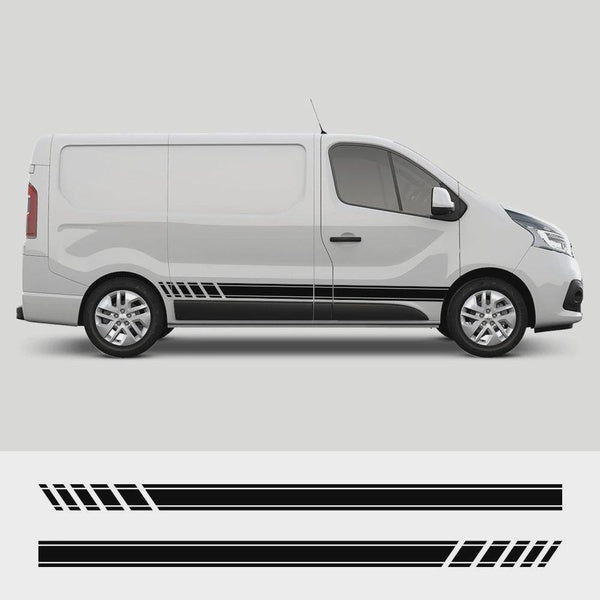 2PCS Car Door Stickers For Renault Trafic 3 2 Fiat Talento Nissan NV300 Vauxhall Vivaro Camper Van Vinyl Film Decals Accessories
